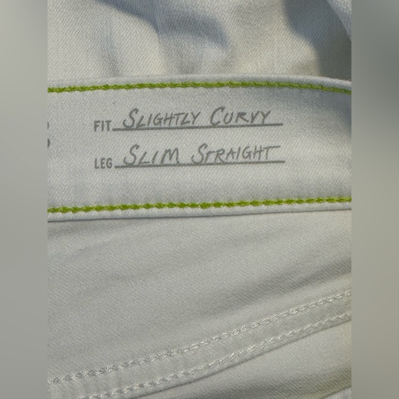 Eddie Bauer Women's Stretchy White Ankle Jeans 10 - Picture 6 of 8